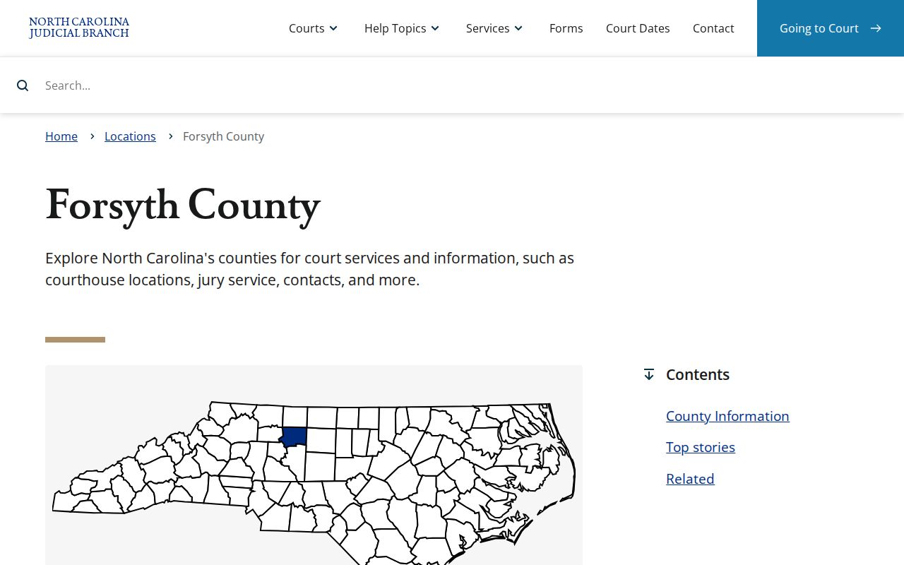 Forsyth County Law Enforcement Detention Center release-record court source