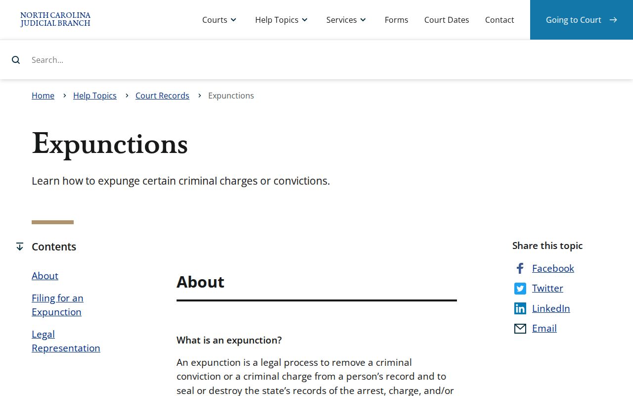 North Carolina expunction guidance for Forsyth County released inmate mugshots